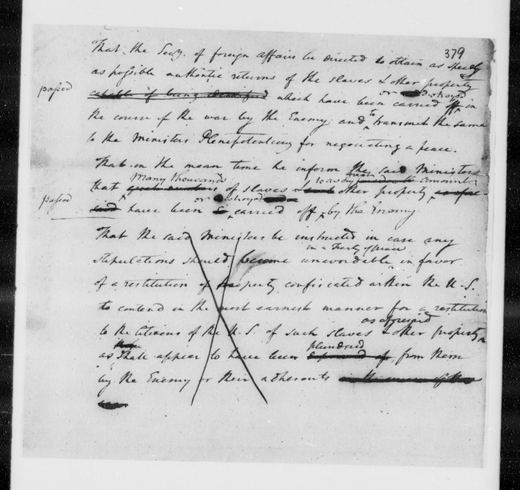 Madison's motion, with Rutledge's substitute and the roll call, p. 379, the motion