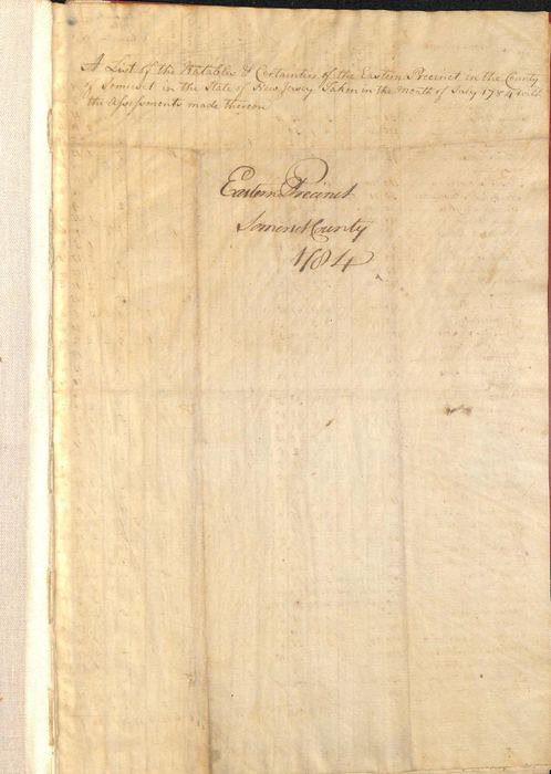 Eastern Precinct tax list (became Franklin Township), Image 2