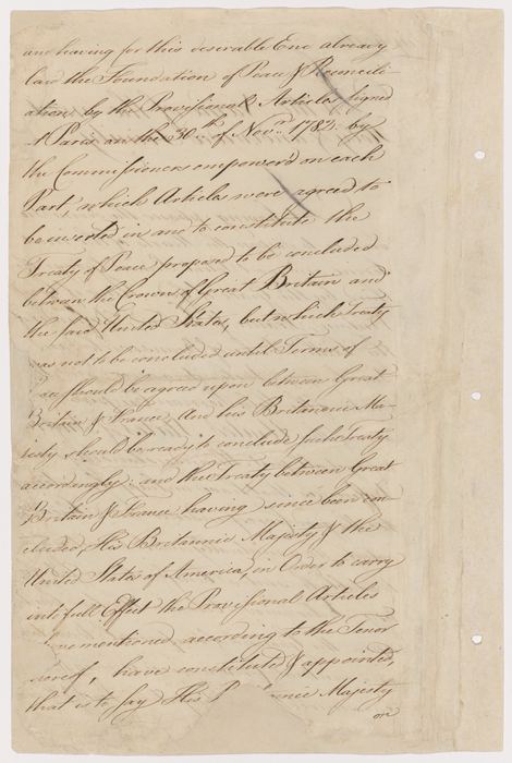 Definitive Treaty of Peace (Treaty of Paris), Page 2, preamble