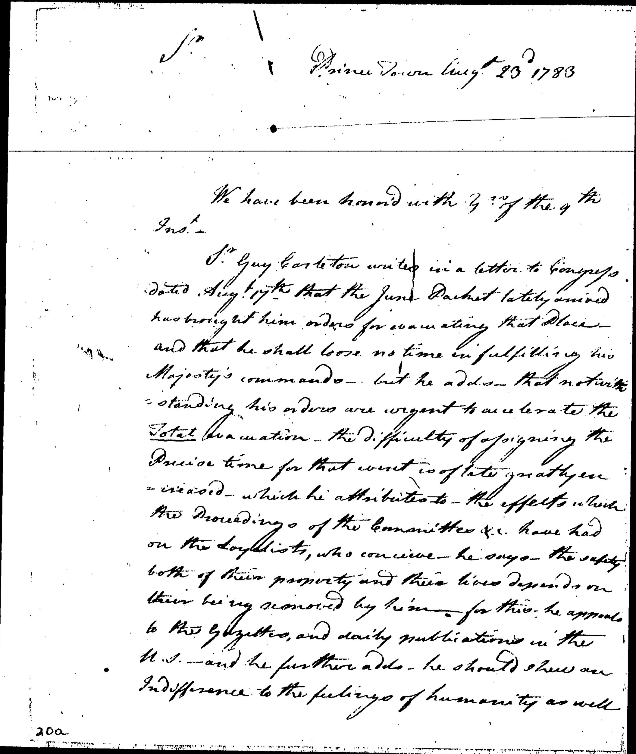 The Virginia Delegates to Governor Harrison, Princeton, Page 1