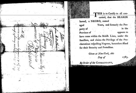 Hugh Walker to the governor, with a blank certificate, Frame 2