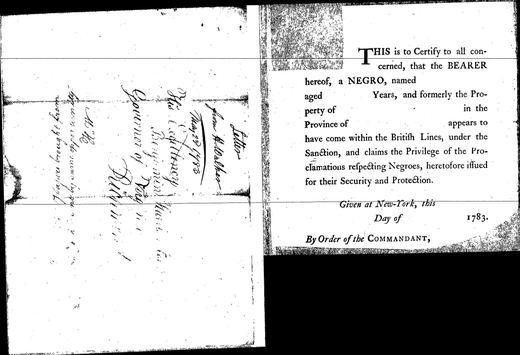 Hugh Walker to the governor, with a blank certificate, Frame 3