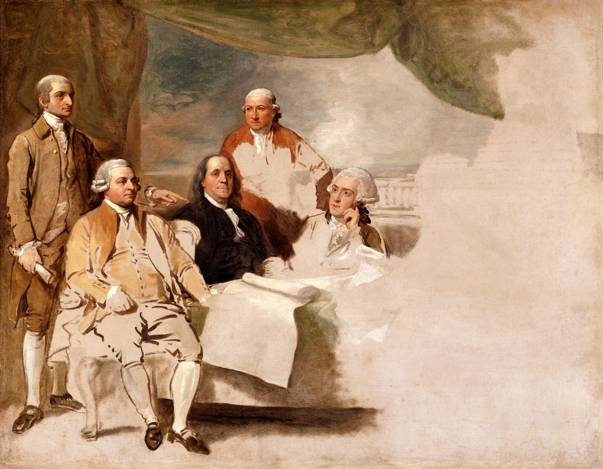 Benjamin West, American Commissioners, begun 1783